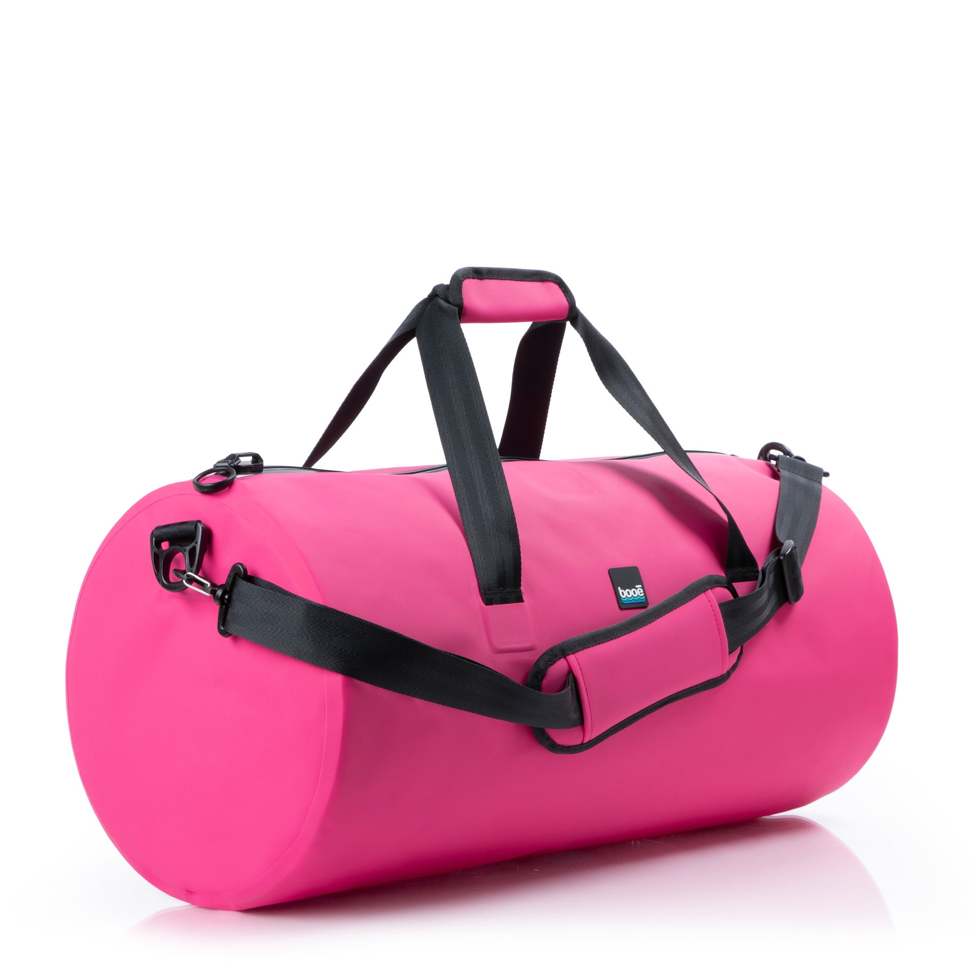 pink duffle bag